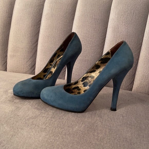 DOLCE & GABBANA Authentic heels pumps blue 39 us 9 - Picture 5 of 11